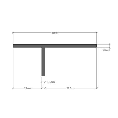 Profil retras shadow gap PROFILITEC Plano PS130 - imagine 6